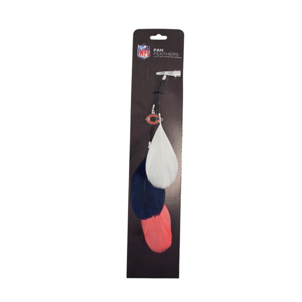 Chicago Bears Team Color Feather Hair Clip Extension